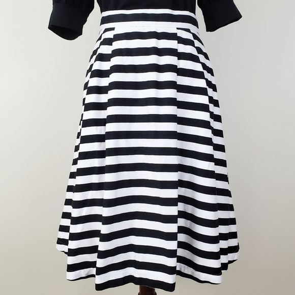 ModCloth Dusk and Stunner Striped Midi Skirt - Picture 4 of 14
